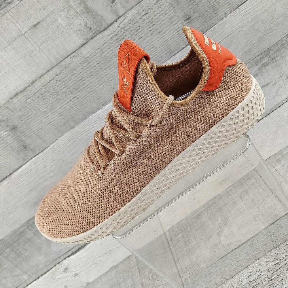 Adidas Shoes Womens 8.5 Pharrell Williams Tennis Hu Athletic Sneaker Tan Orange